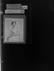 Reproduced portrait of bride in her gown, Don Wilkerson Wedding (1 Negative), February 17-21, 1966 [Sleeve 61, Folder b, Box 39]